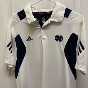 Adidas Notre Dame golf shirt